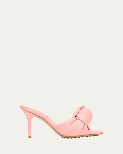 Bottega Veneta 90mm Cherry Nappa Leather Mules In Pink