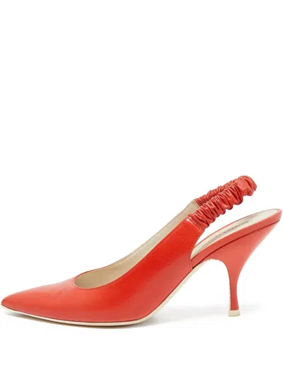 Pre-owned Bottega Veneta 90mm Leather Slingback Pumps