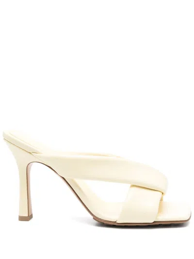 BOTTEGA VENETA 90MM RIVA MULES - WOMEN'S - CALF LEATHER/RUBBER