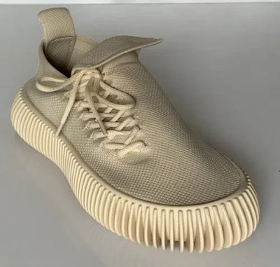 Pre-owned Bottega Veneta $920  Men's Tech Knit Cane Sugar Sneakers 11 Us (44 Eu) 690112