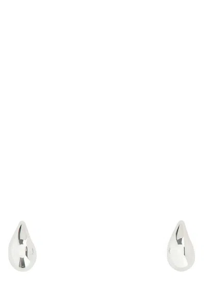 Bottega Veneta 925 Silver Drop Earrings In 8117