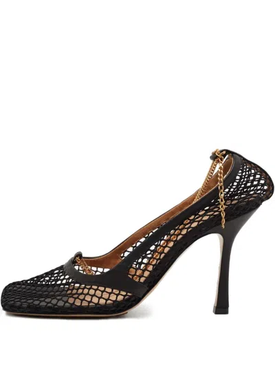 Pre-owned Bottega Veneta 95mm Mesh Heeled Pumps