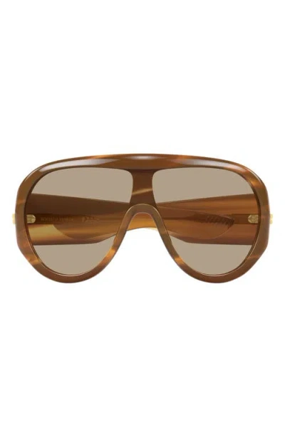Bottega Veneta 99mm Pilot Sunglasses In Brown