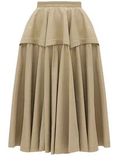 Bottega Veneta A-line Skirt In Sand