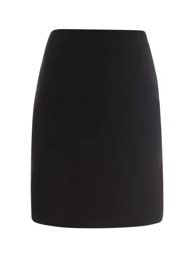 Bottega Veneta A-line Ruffled Skirt In Black