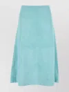 Bottega Veneta Skirt Suede Light Blue