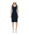 Bottega Veneta A Long Dress With A Slim Rib In Black