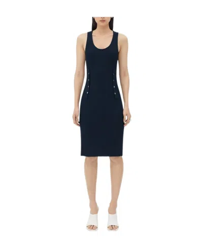 Bottega Veneta A Long Dress With A Slim Rib In Black
