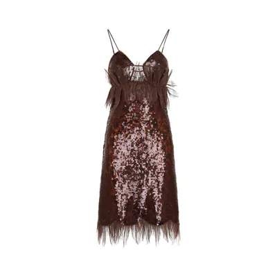 Bottega Veneta Abito In Brown