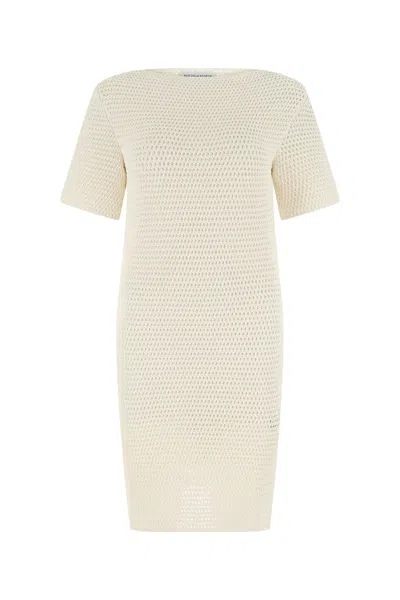 BOTTEGA VENETA IVORY CROCHET DRESS