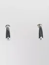 Bottega Veneta Abstract Shaped Polished Finish Earrings In Metallic