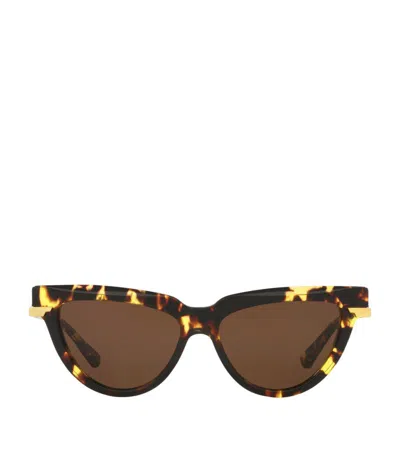 Bottega Veneta Acetate 06j000421 Sunglasses In Brown