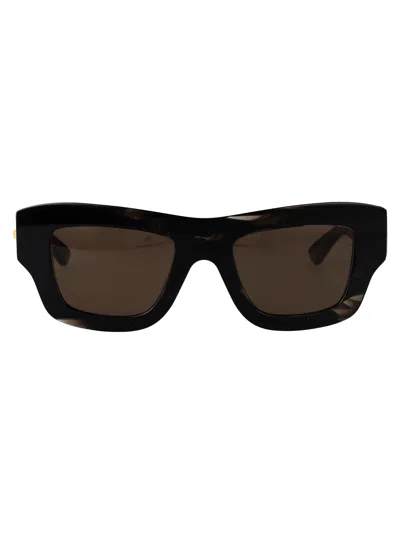 Bottega Veneta Bv1357s Sunglasses In Black-black-brown