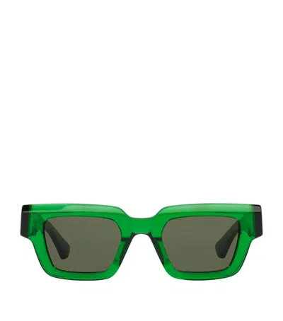 Bottega Veneta Acetate Bv1230s Sunglasses In Green