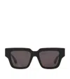 Bottega Veneta Womens Black Bv1276s Rectangular-frame Acetate Sunglasses In Black