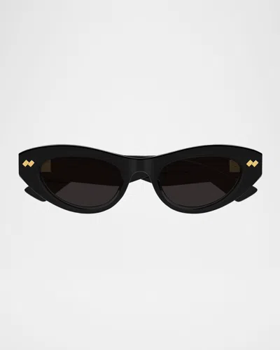BOTTEGA VENETA ACETATE CAT-EYE SUNGLASSES