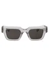 Bottega Veneta Grey Hinge Square-frame Sunglasses In Gray