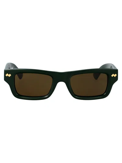 Bottega Veneta Acetate Green Sunglasses