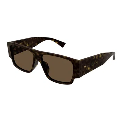 Bottega Veneta Acetate Havana Brown Sunglasses
