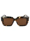 Bottega Veneta Acetate Havana Sunglasses In Brown
