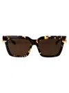 Bottega Veneta Acetate Havana Sunglasses In Brown