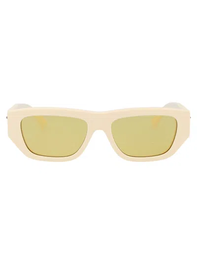 Bottega Veneta Acetate Ivory Sunglasses