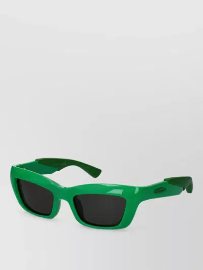Bottega Veneta Acetate Sunglasses In Green