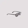 Bottega Veneta Bombe Shield Sunglasses In Black Grey