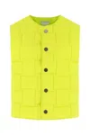 Bottega Veneta Technical Nylon Vest With All-over Woven Pattern In 7214
