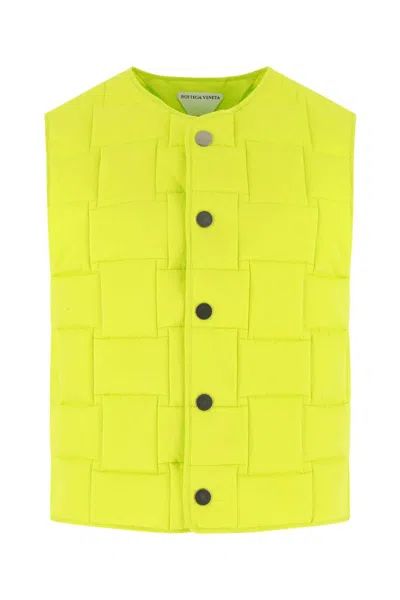 BOTTEGA VENETA ACID GREEN NYLON PADDED VEST