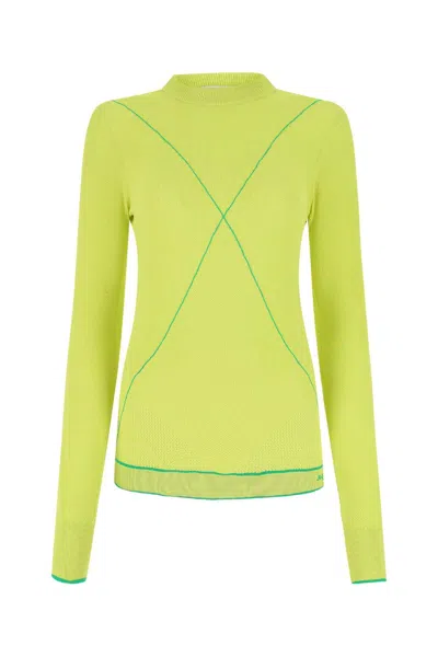 Bottega Veneta Acid Green Viscose Blend Sweater