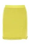 Bottega Veneta Acid Green Wool Mini Skirt