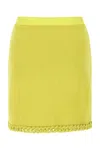 Bottega Veneta Chenille Twisted Mesh Skirt In 7275