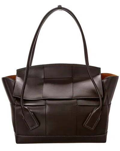 Bottega Veneta Acro 56 Fold-over Maxi Intrecciato Leather Shoulder Bag