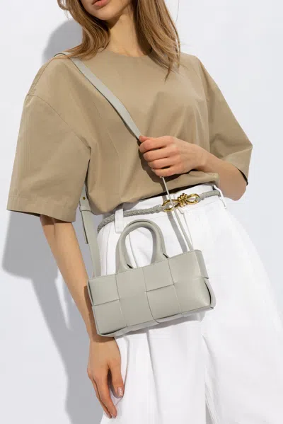 Bottega Veneta ‘acro Mini' Shoulder Bag In Grey