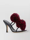 Bottega Veneta Adam Leather Mules Pom-pom Embellishments