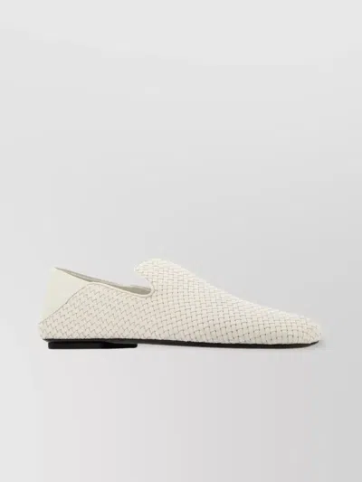 Bottega Veneta Adamo Leather Slippers Flat Sole