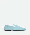 Bottega Veneta Square-toed Flats In Pale Blue