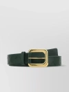 Bottega Veneta Bottle Green Leather Belt In Green