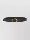 Bottega Veneta Adjustable Loop Belt Gold-tone Buckle In Black