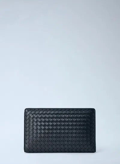 Bottega Veneta Agenda Clutch In Brown
