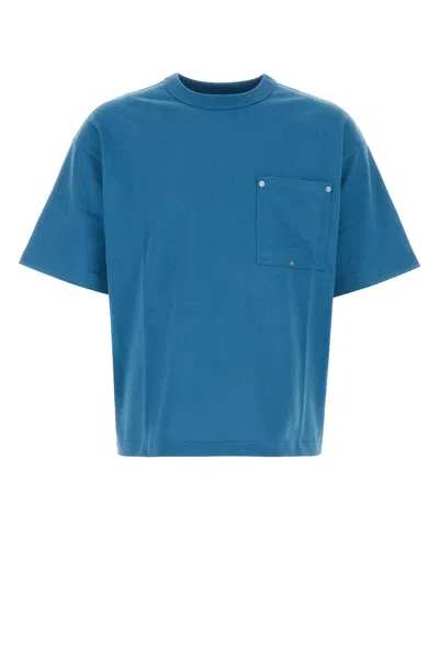 Bottega Veneta 棉质平纹针织t恤 In Blue