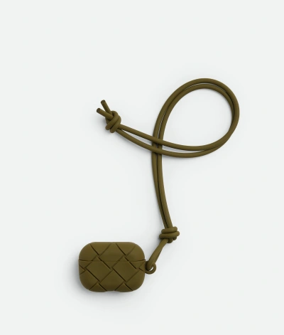 Bottega Veneta Airpods Pro Case In Olive Oil