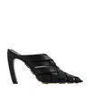 Bottega Veneta 100mm Intreccio Leather Pumps In Black