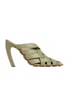 Bottega Veneta Mule Alfie Travertine In Nude