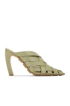 Bottega Veneta Mule Alfie Travertine In Travertine