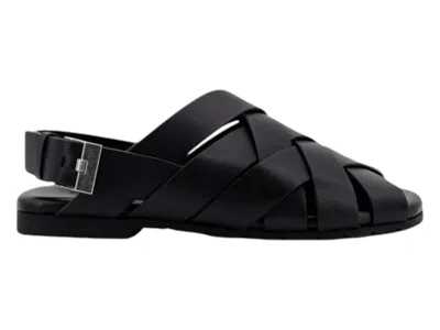 Pre-owned Bottega Veneta Alfie Sandals (women's) Sneakers In Black