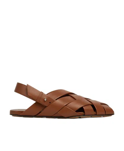 Bottega Veneta Alfie Two Sandals In Brown