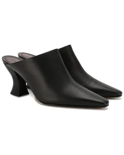 Bottega Veneta Almond Toe Leather Mule In Brown
