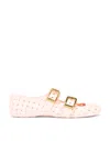 Bottega Veneta Ballerine Mary-jane Amy In Rose